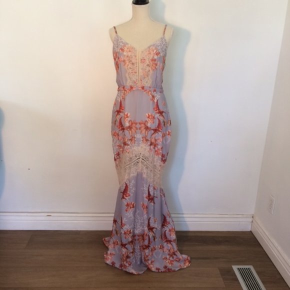Hope & Ivy Printed Maxi Dress Size US12 - Picture 1 of 12